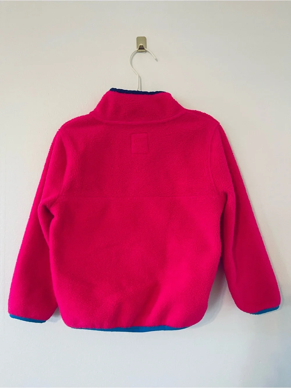 GAP Hot Pink Arctic Fleece Reissue Quarter Button Up